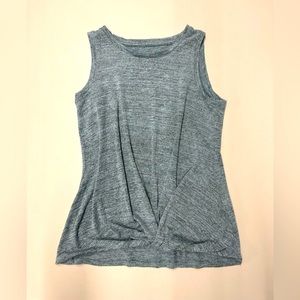 Cute Cupio Sleeveless Top in Heathered Blue